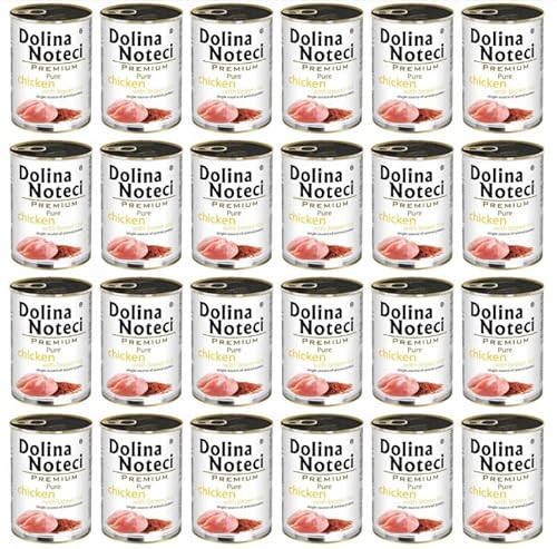 Dolina Noteci Premium Pure reich an Huhn mit Reis - Glutenfrei Nassfutter für Hunde mit Allergien 400g (24-er pack) von DOLINA NOTECI