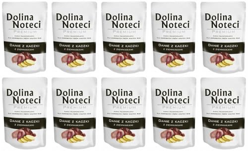 Dolina Noteci Premium - getreidefreies Nass-Alleinfutter für ausgewachsene Hunde Aller Rassen mit Ente und Kartoffeln 100g (10-er Pack) von DOLINA NOTECI