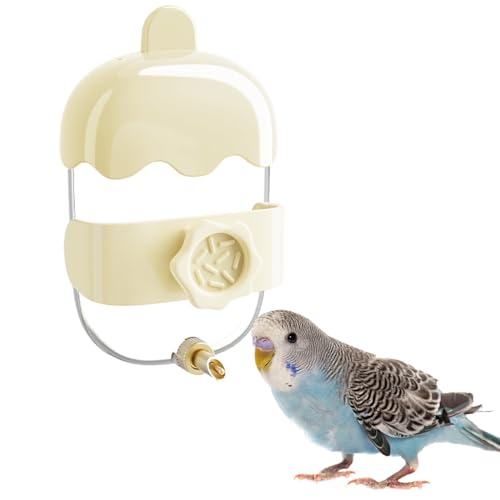 Automatischer Wasserspender Vögel, 360ml Transparentes Bird Water Dispenser, Hanged Auslaufsicherer Trinkflaschen für Vogel, Papageien, Kanarienvögel von DONGKER