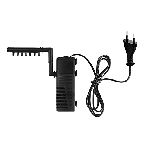 DONGKER Aquarium Inner Filter Pump, 5W Aquarien Innenfilter, Einstellbarer Leiser Fischtankfilter Tauchfilterpumpe mit 450L/H Wasserpumpe für Aquarium Becken Schildkröte Tank von DONGKER