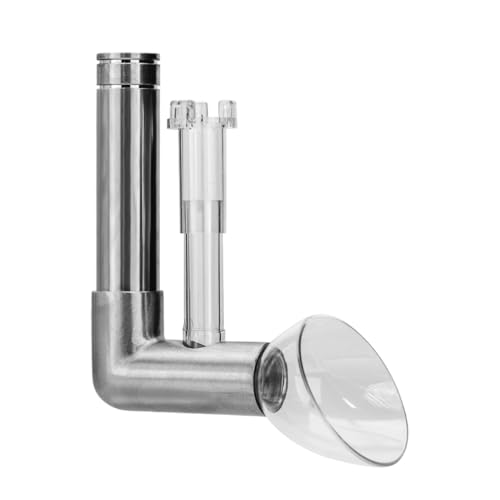 DONGKER Aquarium Lily Pipes Ablauf mit Oberflächenabsauger für Aquarien Filter Systems, Lily Skimmer Zufluss-/Abflussrohr aus Edelstahl für bepflanzte Aquarien von DONGKER