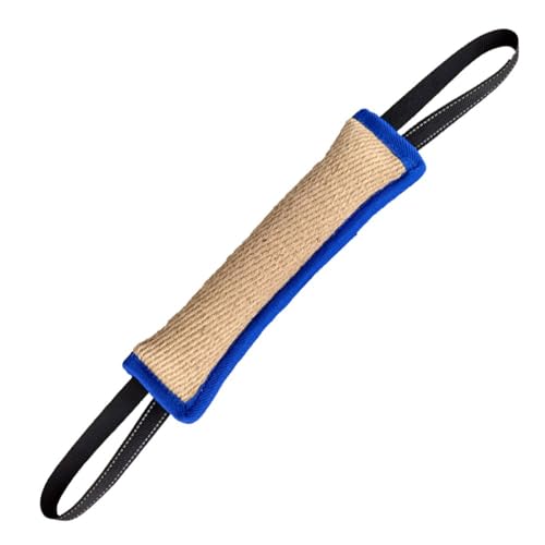 DONGKER Beißwurst Hund, 30cm Jute Zerrspielzeug Hunde mit Zwei Schlaufen, 7cm Breite, Robustes Hundespielzeug Beisswurst für Hunde Hunde IGP IPO Obiedence Training von DONGKER