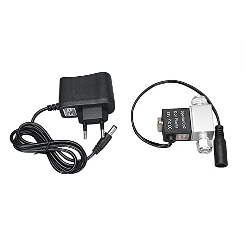 DONGKER CO2 Magnetventil, DC 12V Aquarium CO2 Regler Elektrisches Magnetventil CO2-Systemregler für Aquarien, Wasserpflanzen, Gras wachsen von DONGKER