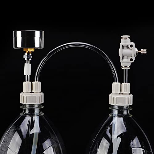 DONGKER DIY CO2 Generator System Kit, Aquarium Kohlendioxid Reaktor Kit mit Manometer für Aquarien Wasserpflanzen von DONGKER