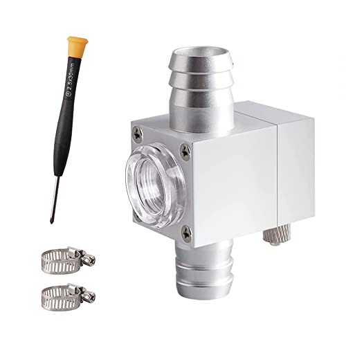 DONGKER Externer Inline-CO2-Diffusor, Zerstäuber, 12 mm/16 mm, CO2-Zerstäuber für Aquarien, Aluminiumlegierung, für bepflanzte Aquarien, Kanisterfilter von DONGKER