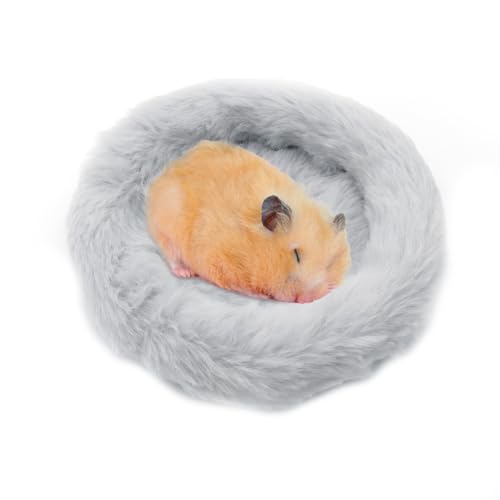 DONGKER Hamsterbett, Donut Plüsch Haustierbett, 20cm Rundes Warme Weiche Bequeme für Hamster, Igel, Eichhörnchen, Meerschweinchen, Ratten, Vögel und andere Kleintiere von DONGKER