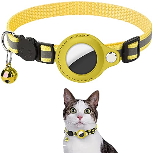 DONGKER Hundehalsband, Reflektierendes Nylon Hunde Halsband,Verstellbar Welpenhalsband mit Locator und Glöckchen für Kleine, Mittelgroße, Große Katzen, Hunde von DONGKER