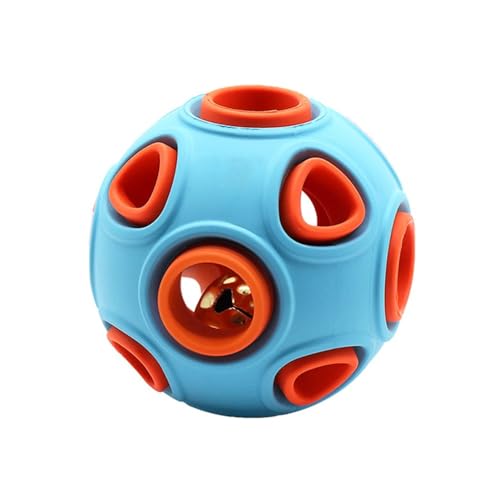 DONGKER Hundespielzeug Ball, Interaktives Hundeball mit Glöck/Licht, 4/8 cm Durchmesser, Hundespielzeugball für kleine mittlere große Hunde Katzen von DONGKER