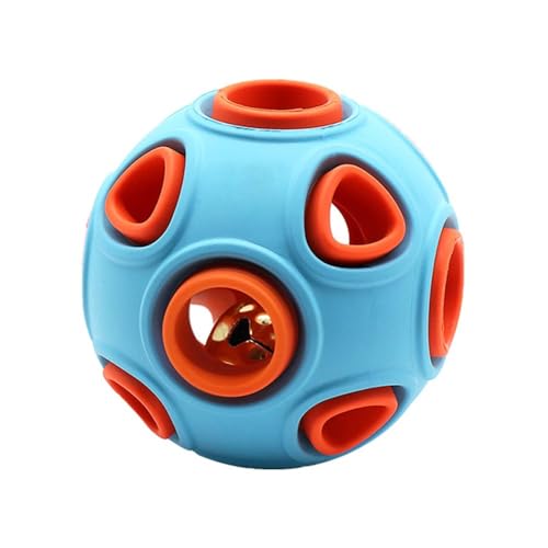 DONGKER Hundespielzeug Ball, Interaktives Hundeball mit Glöck/Licht, 4/8 cm Durchmesser, Hundespielzeugball für kleine mittlere große Hunde Katzen von DONGKER