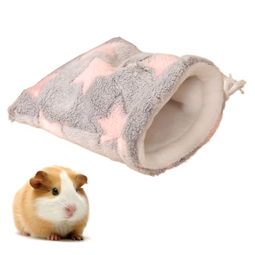 DONGKER Meerschweinchen Haus, Hamster Versteck Bett Betthöhle, 18x16 cm, Warm Kleine Tier Plüsch Höhle Kuschelbett für Kurzkopfgleitbeutler, Hamster, Ratten, Eichhörnchen von DONGKER