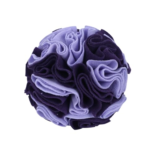 DONGKER Schnüffelball Hunde, Interaktives Schnüffelspielzeug, φ 15cm/20cm, Waschbar Hundespielzeug Intelligenzspielzeug für Kleine Mittelgroße Hunde Haustier (Noble Purple, 5.9") von DONGKER