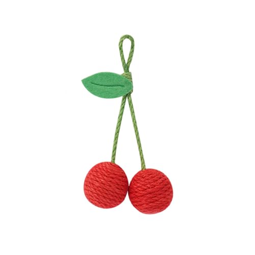 DONGKER Sisal Seilball, Hängendes Katzenspielzeug Bälle, Balldurchmesser 9cm, Umweltfreundliche/Selbstspielendes Kätzchen Bälle, Interaktiver Sisalball für Haustier Katzen Spielen von DONGKER