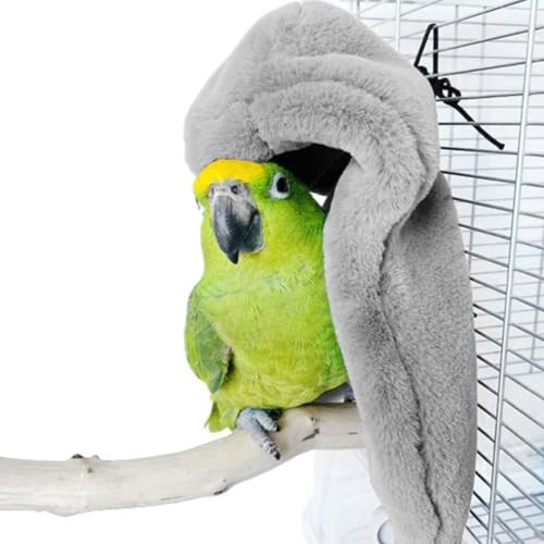 Ecke Fleece Vogeldecke, Plüsch Vogelnest Hütte, Winddicht Warm Vögel Käfig Kuschelhütte für Sittiche, Nymphensittiche, Tauben, Papageien, Nymphensittiche von DONGKER