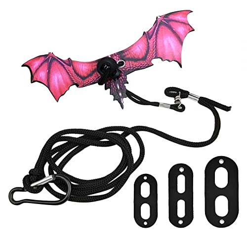 Eidechse Geschirre, Verstellbare Reptile Harness Leine, Leder Bearded Dragon Eidechse Geschirr Hängematte Set mit Flügel für Kleine Haustiere, Eidechse, Reptilien, Amphibien von DONGKER