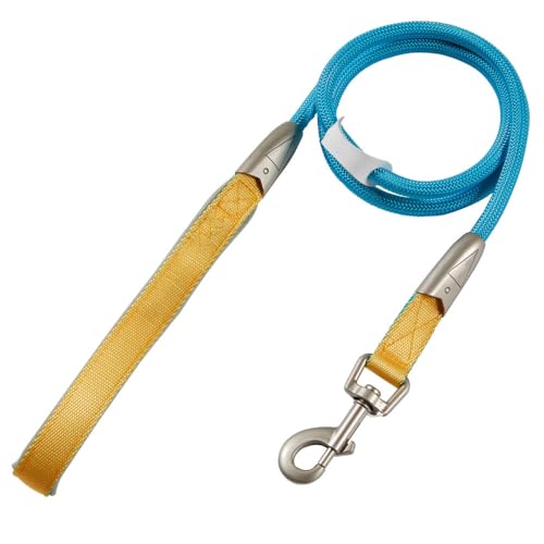 Hundeleine, 1,3m Hunde Schleppleine, Nylon Trainingsleine Retrieverleine, Ausbildungsleine mit weicher gepolsterter Griff für Kleine Mittlere Große Hunde von DONGKER