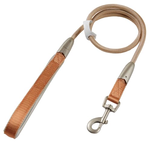 Hundeleine, 1,3m Hunde Schleppleine, Nylon Trainingsleine Retrieverleine, Ausbildungsleine mit weicher gepolsterter Griff für Kleine Mittlere Große Hunde von DONGKER