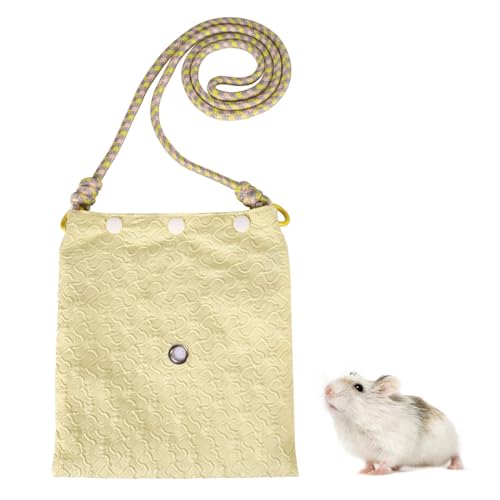 Sugar Glider Bonding Pouch, Ratten Tragetasche, Versteck Schlafsack mit Verstellbarer Schultergurt und Belüftungsloch für Eichhörnchen, Kurzkopfgleitbeutler, Hamster und andere Kleintiere von DONGKER