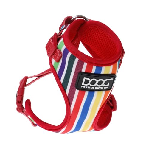 DOOG Neon Harness Geschirr, Größe:28-34 cm, Farbe:gestreift von DOOG