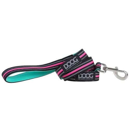 Doog Neoprene Leine, Größe:130cm x 2.5cm, Farbe:grün/pink von DOOG