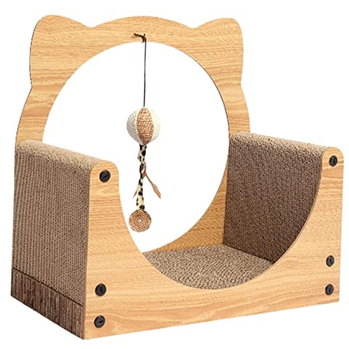 Cat Scratcher Sofa Pad Kratzbrett Interaktives Spielspielzeug Schleifkrallen Wellpappenkissen Kratzbett Haustierzubehör,C von DOPORA