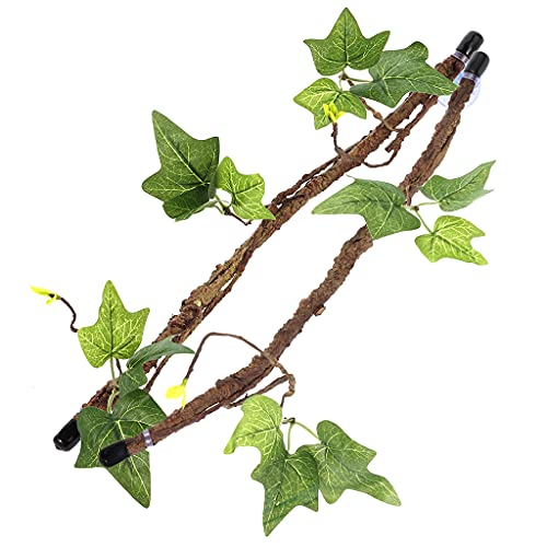 DOSERTY Kletterer, flexible Blätter mit Saugnäpfen, Dschungel-Lebensraum, Dekoration für Schlangen, 2er-Set, Terrarium, künstlich DOSERTY Kletterer, flexible Blätter mit Saugnäpfen, Dschungel-Lebensraum, Dekoration für Schlangen, 2er-Set, Terrarium, künstlich von DOSERTY