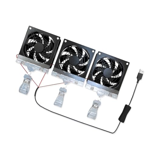 Kleiner Aquarium-Kühler Lüfter für Aquarien, leise Temperaturregelung, verstellbares Aquarium-Kühlgerät Kleiner Aquarium-Kühler Lüfter für Aquarien, leise Temperaturregelung, verstellbares Aquarium-Kühlgerät von DOSERTY