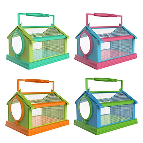 Tierhalter mit Griff, leicht zu beobachten, tragbares Terrarium für Eidechsen, Frösche, Käfig, Vogelhaus Tierhalter mit Griff, leicht zu beobachten, tragbares Terrarium für Eidechsen, Frösche, Käfig, Vogelhaus von DOSERTY