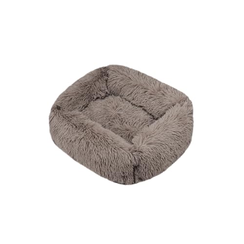 DOTBUY-SHOP Hundebet Rechteck Katzenbett, Hundekissen Grosse Hunde Donut Kissen, Plüsch-Hundekorb Hundebett Waschbar, für Groß Kleine Hunde, Katzen und Andere Haustiere (M,Beige) von DOTBUY-SHOP