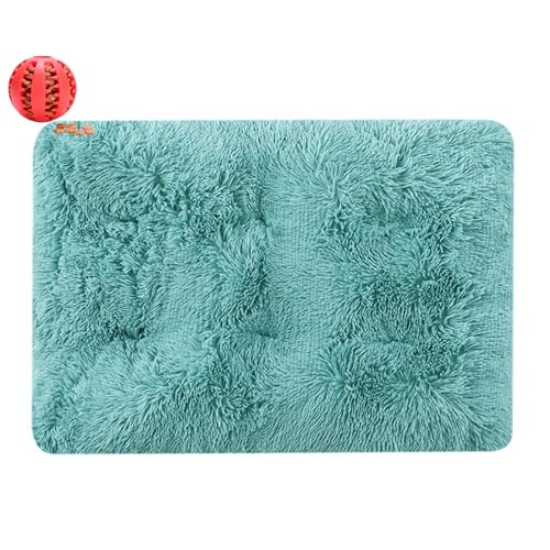 DOTBUY-SHOP Hundebet Rectangular Katzenbett, Hundekissen Grosse Hunde Rectangle Kissen, Plüsch-Hundekorb Hundebett Waschbar, für Groß Hunde, Katzen und Herbst und Winter (110X75cm,Himmelblau) von DOTBUY-SHOP