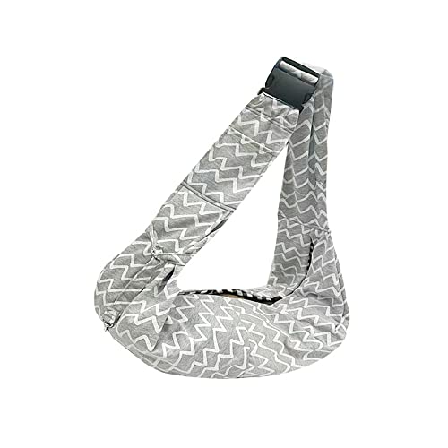 DOTBUY-SHOP Hundetasche,Hundetragetasche Hände Frei, Hundetragetuch bis 7 kg Reversibel Hundetragetuch Komfortabel und Langlebig für Outdoor-Abenteuer (Grau,one Size) von DOTBUY-SHOP