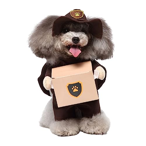 DOTEYAYP Puppy Porter Hundekostüm, Haustier Cosplay Kleidung Halloween Weihnachten Lustige Party Kostüm für Katzen und kleine Hunde von DOTEYAYP