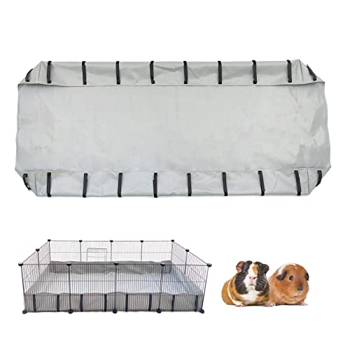 DOZZOPET Guinea Pig Cage Tarp Bottom for C & C Grids Habitat, Waterproof and Washable Liner Base for Rabbits,Chinchillas,Ferrets and Other Small Animals Pet (Upgrade-27 x 56") von DOZZOPET