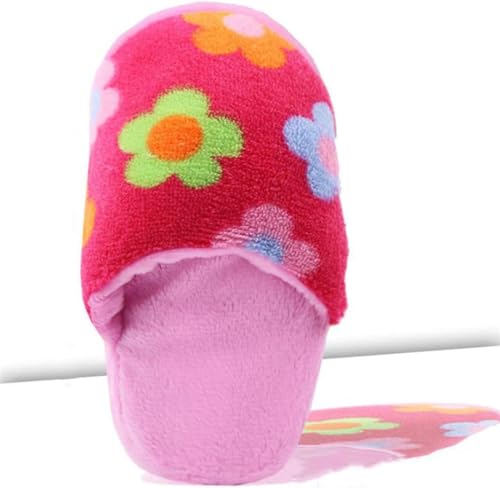 1Pcs Rosa Nette Haustier Welpen Hund Katze Slipper Form Plüsch Kauspielzeug Zerrspielzeug für Hunde Flip-Flops Quietschspielzeug Hund Quietschen Spielzeug von DPWOUM