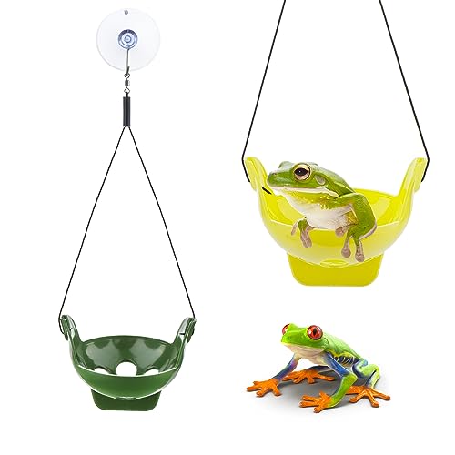 Amphibien-Wasserfrösche mit Saugnapf, für Krötenfrosch, Kaulquappe, Baumfrosch, kleine Wassertiere, 2 Stück von DQITJ