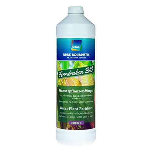 DRAK-Aquaristik Ferrdrakon Bio Wasserpflanzendünger Fertiglösung (1,0 Liter) von DRAK-Aquaristik