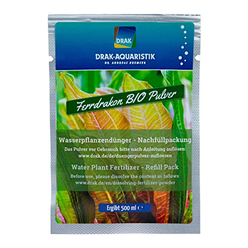 DRAK-Aquaristik Ferrdrakon Bio Wasserpflanzendünger Nachfüllpack (0,5 Liter) von DRAK-Aquaristik