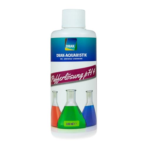 DRAK-Aquaristik pH-Pufferlösung pH 4 (rot gefärbt) 100 ml von DRAK-Aquaristik