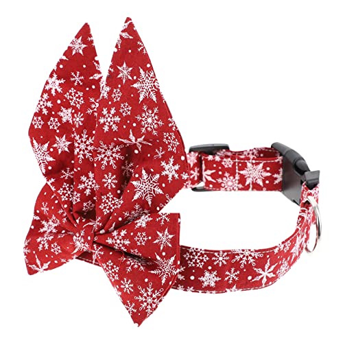 DRESSOOS 1Stk Haustierhalsband Weihnachtshalsbänder für Weihnachten Hundefliege weihnachtsbogen weihnachtsschleifen weihnachtsdeko dekoratives Katzenhalsband Heimtierbedarf von DRESSOOS