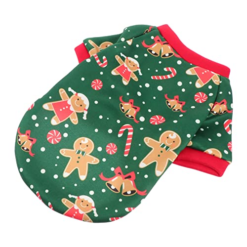 1Stk Weihnachtskleidung für Hunde Hundejacke Hundekleidung Hundekostüme Weihnachts hundepullover Dog Christmas Costume Hund lustige Kleidung Haustierkleidung Polyester-Vlies Green DRESSOOS von DRESSOOS