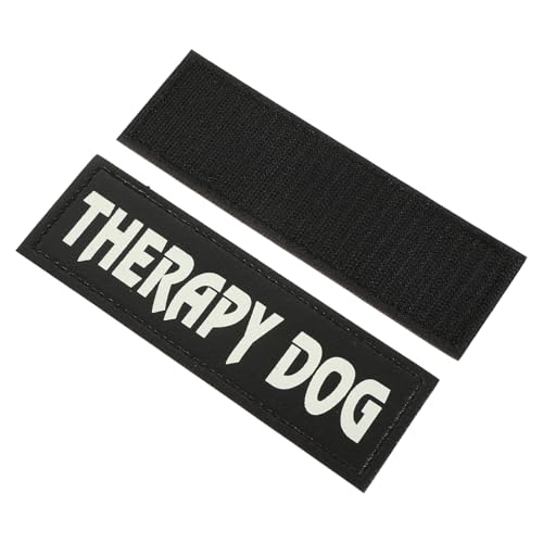 DRESSOOS 1 Paar Diensthund Aufkleber Haustier Gießen Collier Kabel Bausatz Abs Hundegeschirr Für Kleine Hunde Patches Für Assistenzhunde Flecken Schermaschinen Welpengeschirr Kette Leder von DRESSOOS