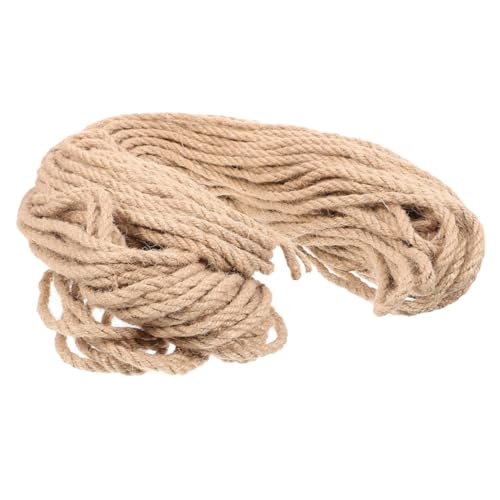 DRESSOOS 1 Rolle Kletterseil Für Katzen Zwirnseil Für Das Handwerk Sisalschnur Katzenkratzer Aus Sisal Katzenspielzeug Seil Für Katzenkratzbaum Katzenkette Sisale Schnurseil Sisalseil Khaki von DRESSOOS