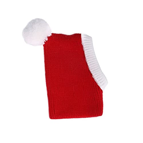 DRESSOOS 1 STK Haustier Weihnachtsmütze Haustier-Hut-Ornament Feiertagsverzierung tiermütze Tier kostü weihnachtsdeko Haustierzubehör Hund Weihnachtskopfbedeckung Bichon-Kopfbedeckung Garn von DRESSOOS