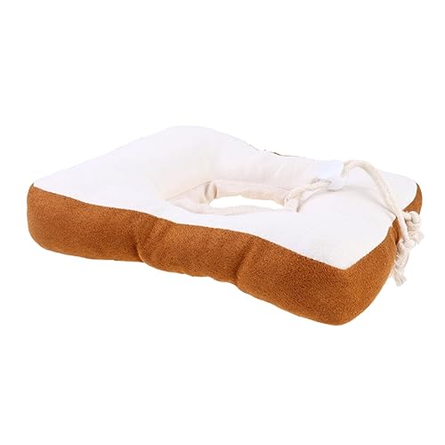 DRESSOOS 1 STK Katzenhalsband katzenhalsbänder Verstellbares für Haustier schützend Hund Schmuckstück Hundehalsband Anti-Leck-Kragen Light Brown von DRESSOOS