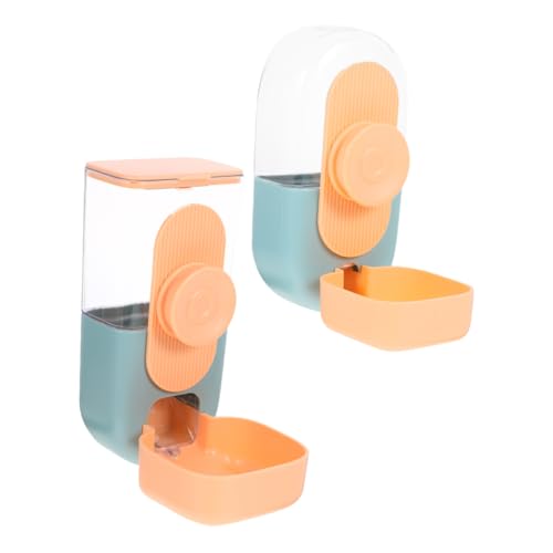 DRESSOOS 1 Satz Automatischer Trinkbrunnen Stand Wasserbecher Für Haustiere Feeder-Rack Behandeln Meerschweinchen Verstecken Wasserspender Reisspender Berührungslos Heuraufe Käfig Plastik von DRESSOOS