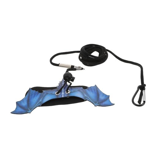 DRESSOOS 1 Satz Eidechsenleine Kabel Haustier Geschirr Outdoor-Reptilienband Laufseil für kleine Tiere pet Supplies Reptilien zubehör Outdoor-Eidechsenband Zugband für Reptilien Leder Blue von DRESSOOS