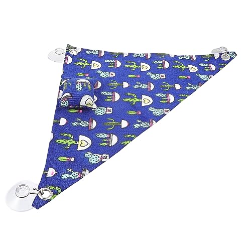 DRESSOOS 1 Satz Hängematte Reptil dreieckige Hängematte Reptilien-Hängematte Eidechsenliege Gecko Animal Toys Tier Spielzeug Tierbett Bartagame Hängematte Segeltuch Blue von DRESSOOS