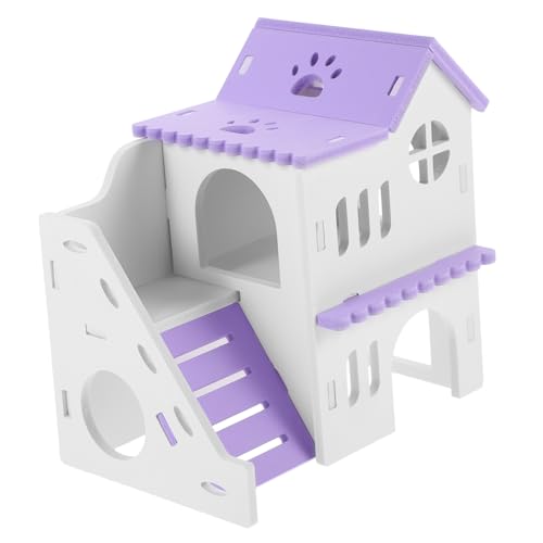 DRESSOOS 1 Satz Hamsterhaus-Villa Hamster hamsterspielzeug Hamsterhäuschen für Hamster nagerhaus im Freien Hase Känguru Hamsterhäuser und Verstecke Kleintierkäfig PVC von DRESSOOS