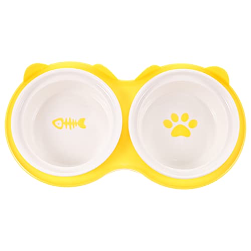 DRESSOOS 1 Satz Katzennapf aus Keramik Wassernapf für Katzen wiederverwendbarer Katzennapf Erhöhter Katzennapf Katzennäpfe pet Water Bowl pet Bowl bequemer Fressnapf Boden hundenapf von DRESSOOS