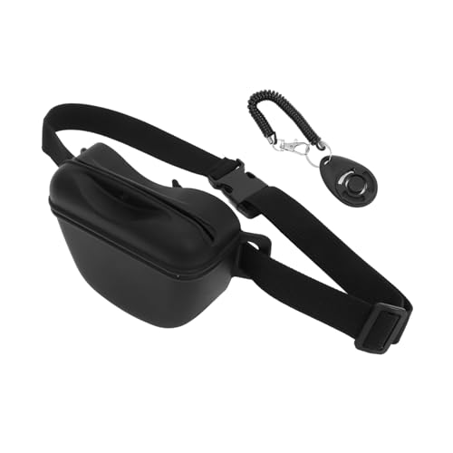 DRESSOOS 1 Satz Leckerli-Tasche Für Haustiere Outdoor-snacktasche Für Hunde Tragbarer Leckerchenhalter Für Hunde Tragetasche Behandeln Tasche Für Hundetraining Leckereien Kieselgel Black von DRESSOOS