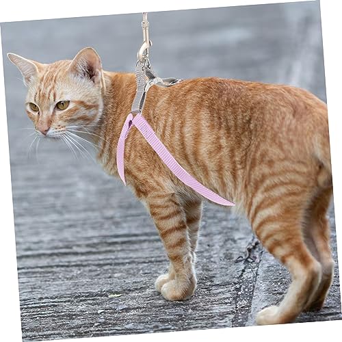 DRESSOOS 1 Satz Verstellbares Katzengeschirr Katzenstreu Katzenecke selbst Katzenbürste große Katze Katzen sicherheitsgeschirr cat Leash Katzenhalsbänder kleines Katzengeschirr Polyester von DRESSOOS